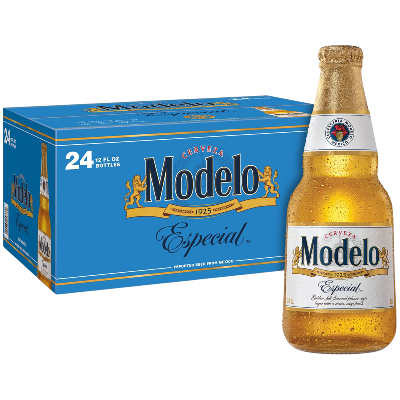 Modelo Especial Mexican Beer 24 Pack 12oz bottles
