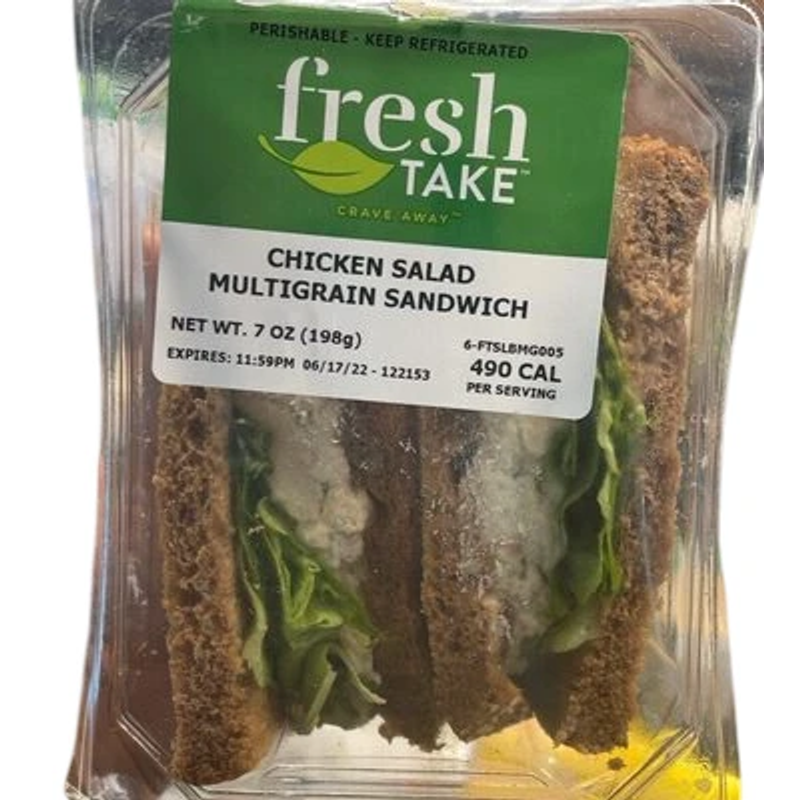 Fresh Take Chicken Salad Multigrain Sandwich 6oz