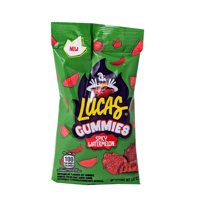 Lucas Spicy Watermelon Gummies Bag view 1