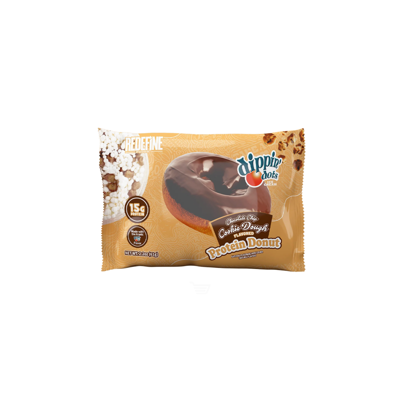 Redefine Foods Dippin' Dots Chocolate Chip Cookie Dough Protein Donut view 1