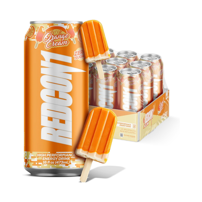 REDCON1 Orange Cream Energy Drink 16oz Can