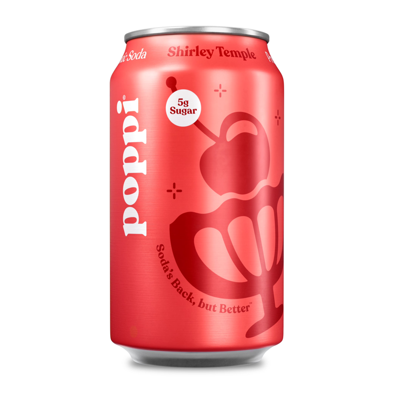 Poppi Shirley Temple Prebiotic Soda view 1