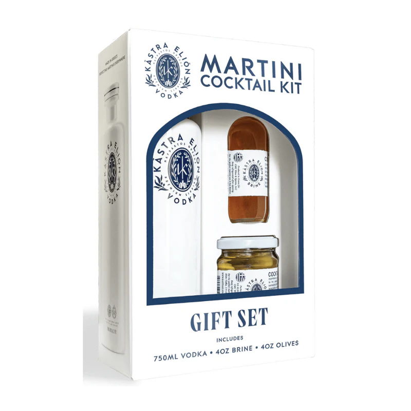 Kastra Elion Greek Vodka Martini Cocktail Gift Set 750mL