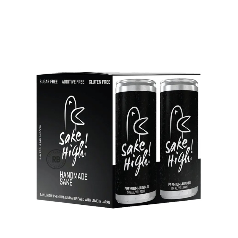 Sake High Premium Junmai Sake 4-pack 200mL