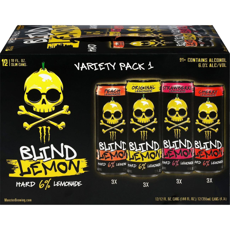 Monster Blind Lemon Variety Pack 12pk 12oz cans