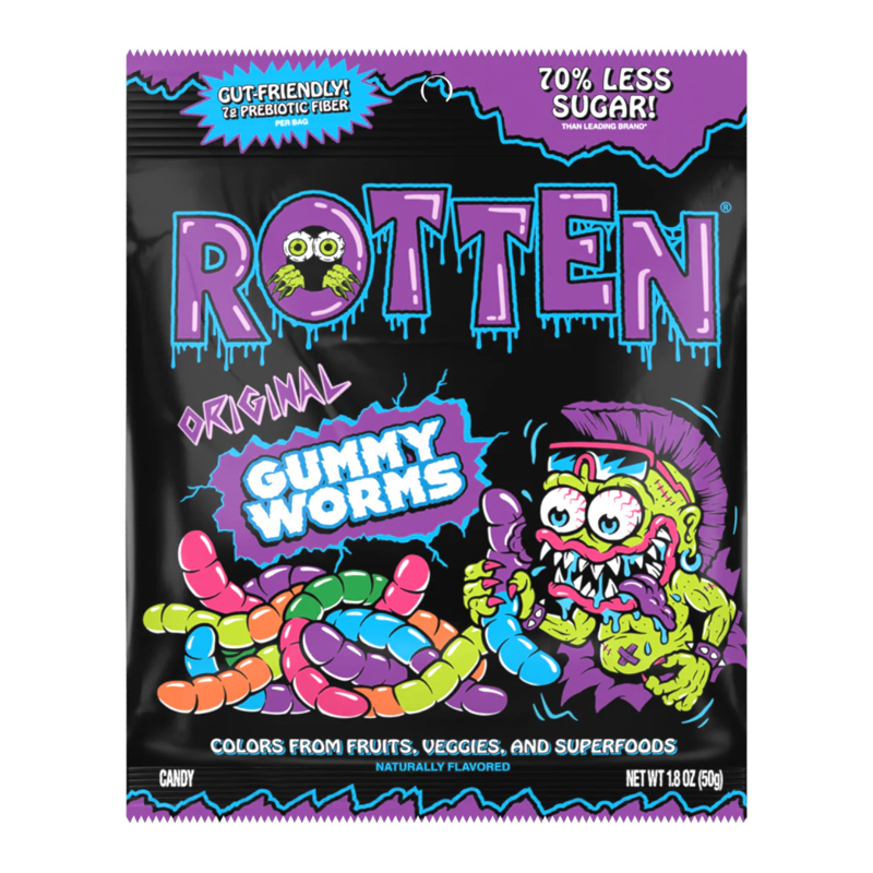 Rotten Original Gummy Worms 1.8oz Bag