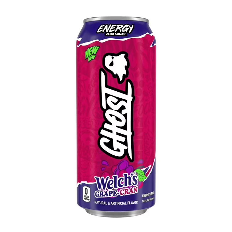 GHOST Energy Welch's Grape-Cranberry 16oz Can
