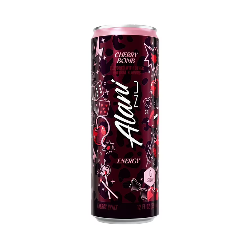 Alani Nu Cherry Bomb Energy Drink 12oz can