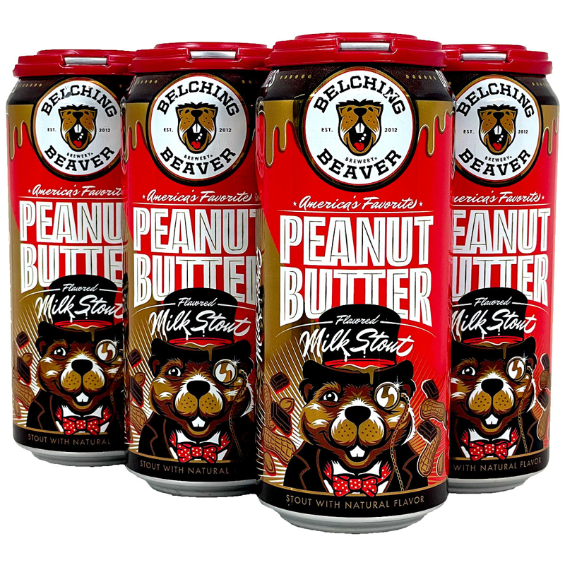 Belching Beaver Peanut Butter Milk Stout 6-pack 16oz cans