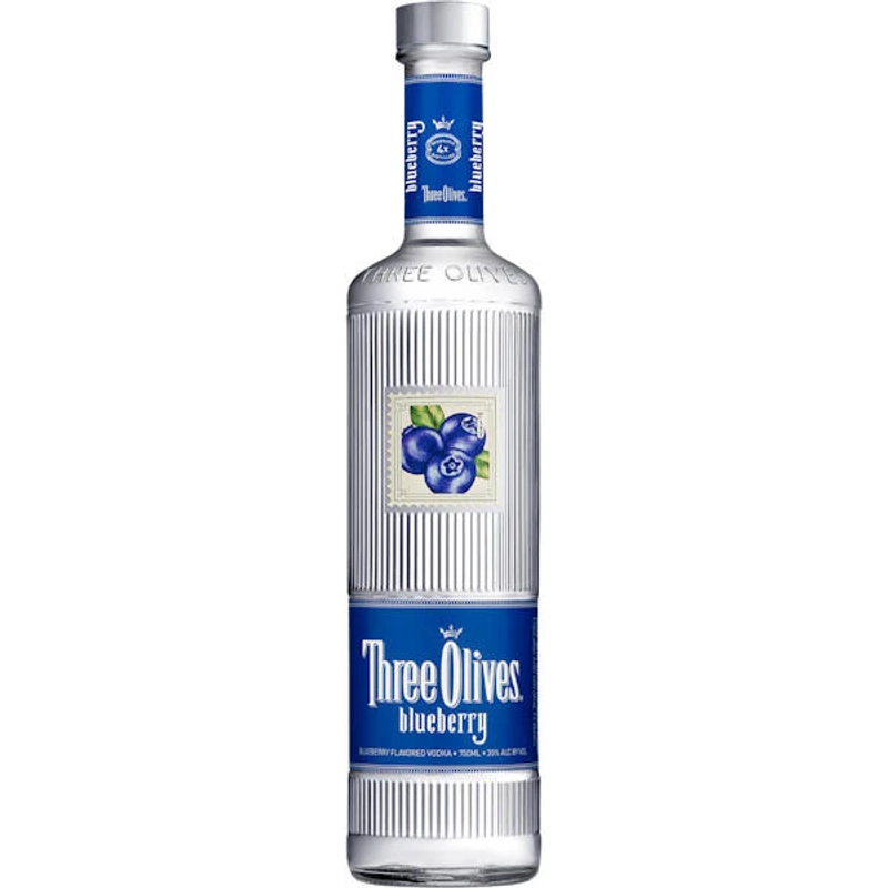 Three Olives Blueberry Vodka 750mL