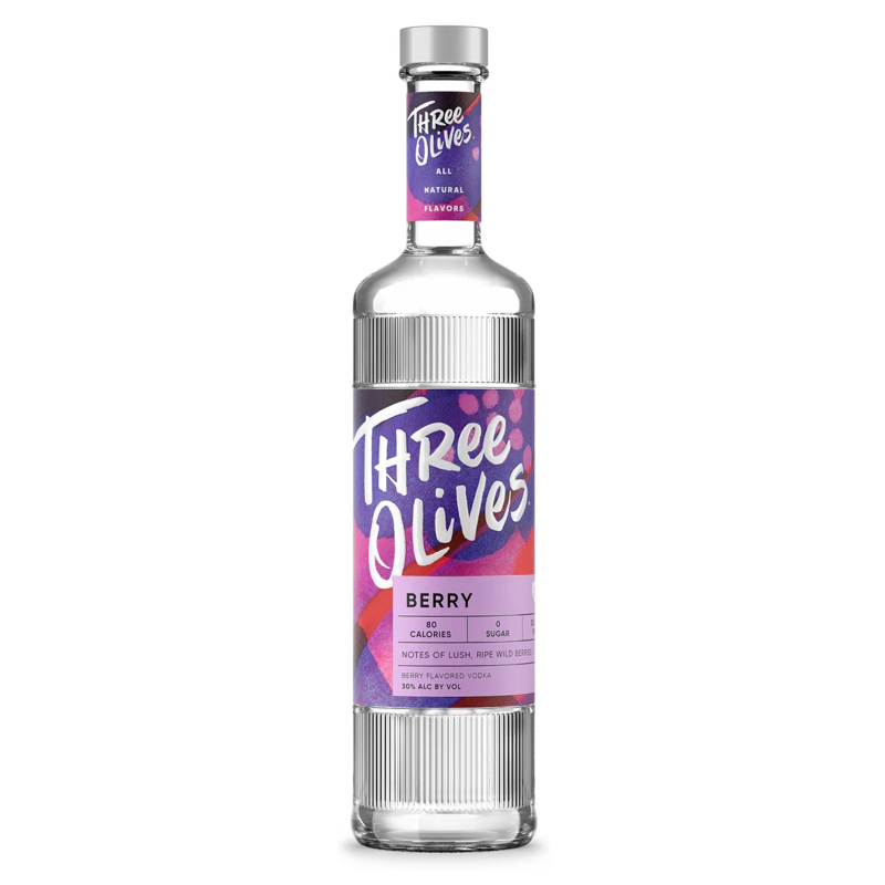 Three Olives Berry Flavored Vodka view 1