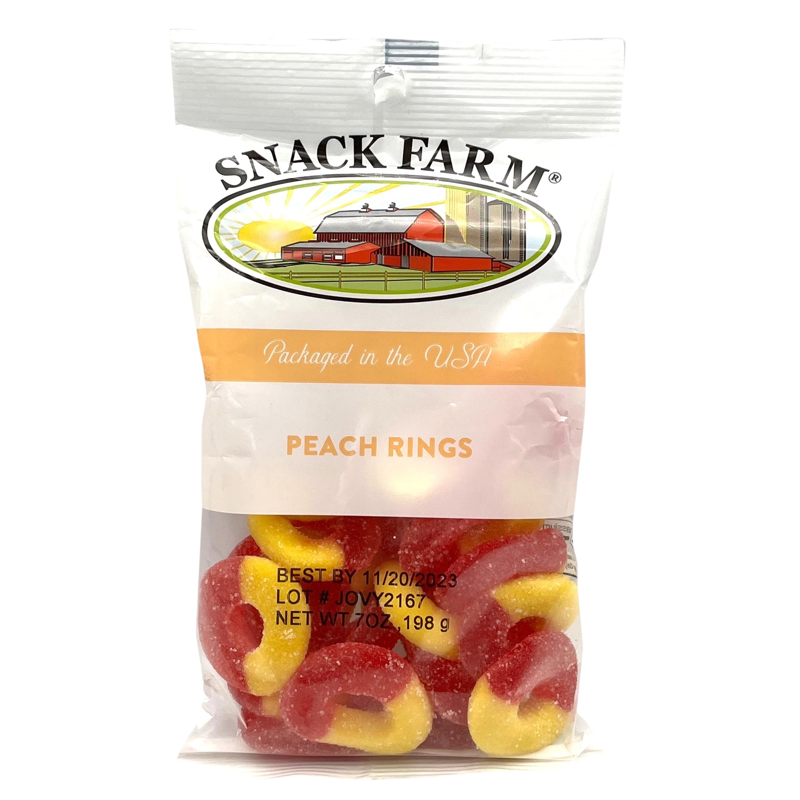 Snack Farm Peach Rings with Chamoy 5oz bag