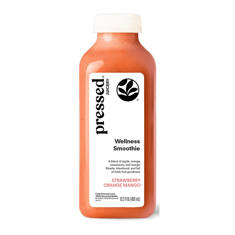 Pressed Strawberry Orange Mango Smoothie 10oz Bottle