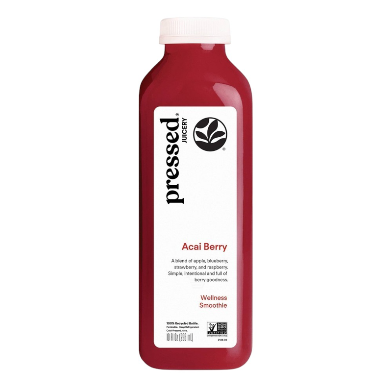 Pressed Juicery Acai Berry Smoothie 10oz bottle