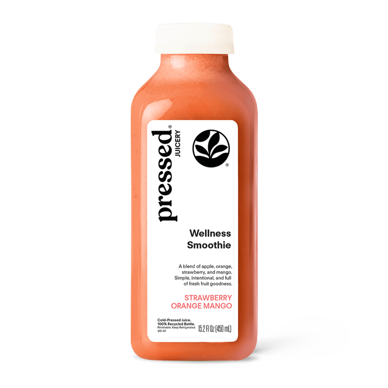 Pressed Juicery Strawberry Orange Mango Smoothie 10oz Bottle
