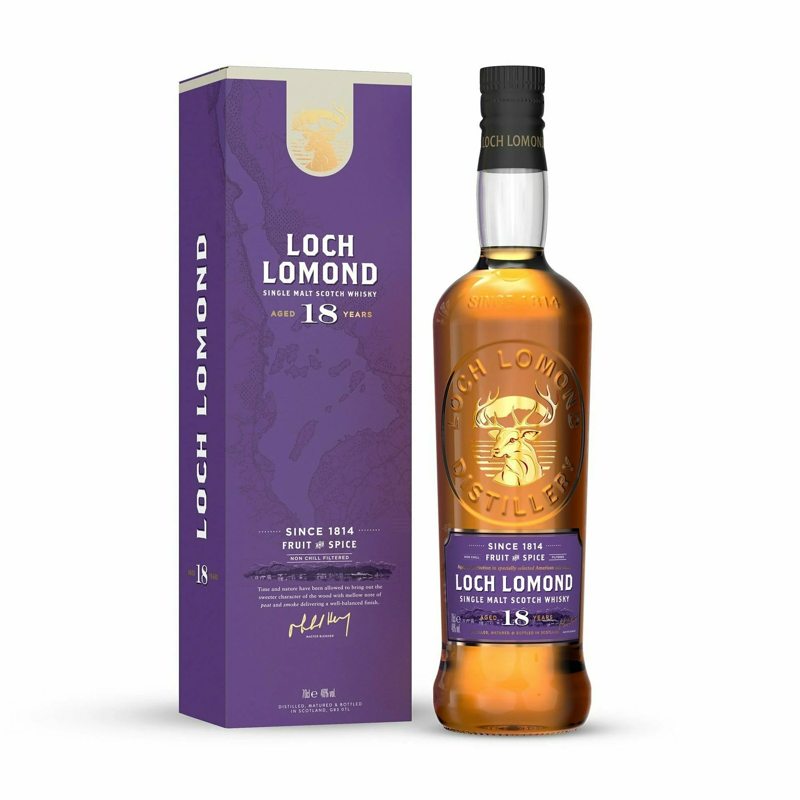 Loch Lomond 18 Year Old Single Malt Scotch Whisky 750mL