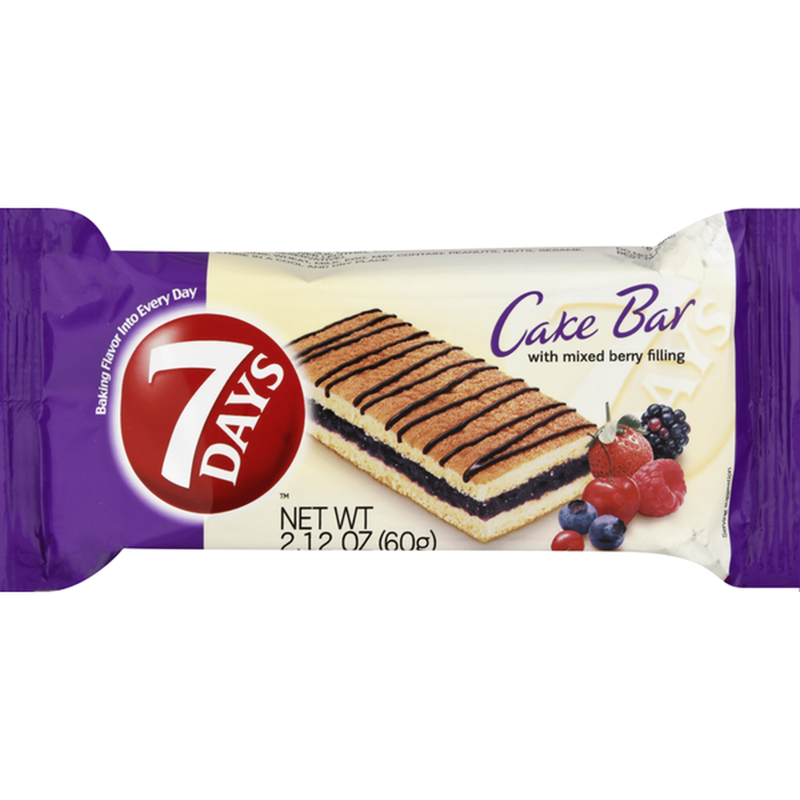 7DAYS Mixed Berry Cake Bar view 1