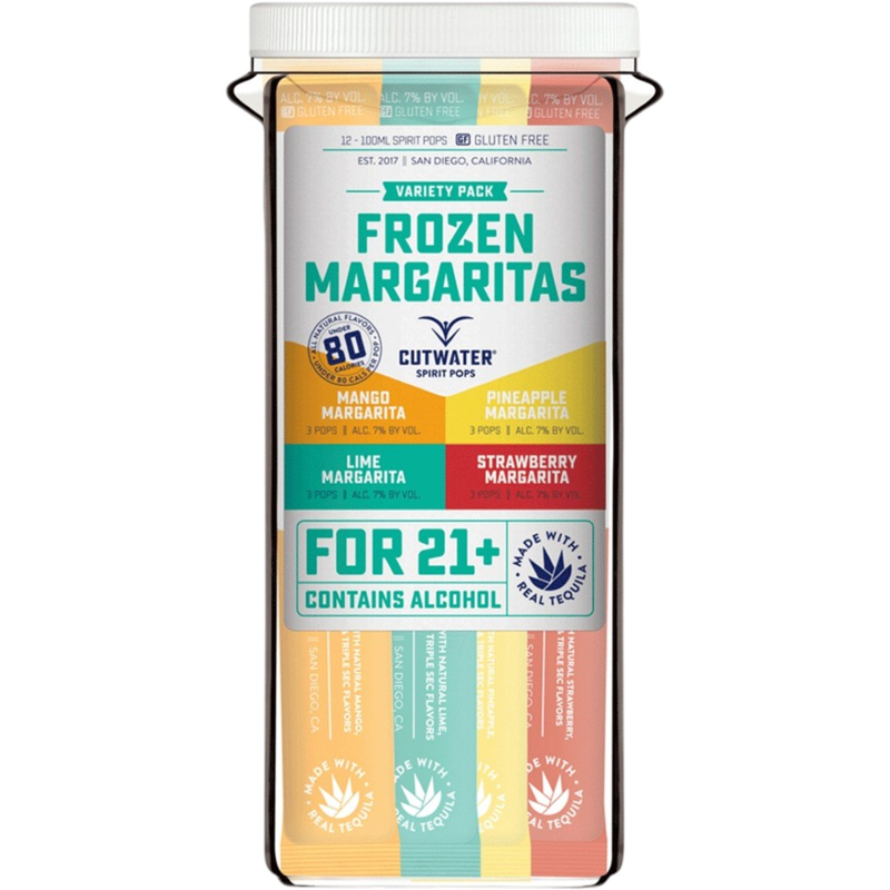 Cutwater Spirits Frozen Margarita Spirit Pops Variety Pack 12x100mL