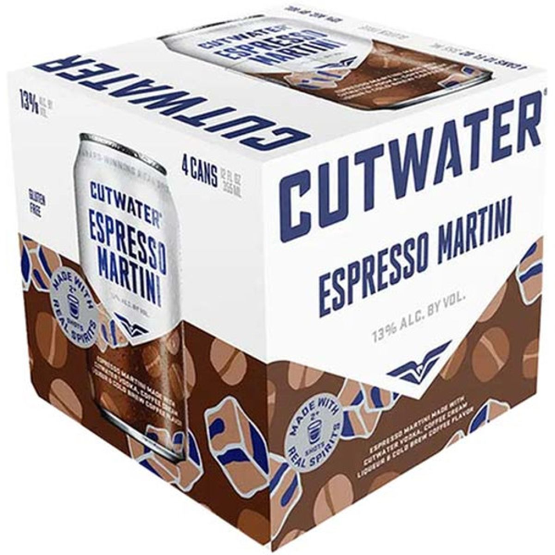 Cutwater Chocolate Espresso Martini 4 Pack 48oz