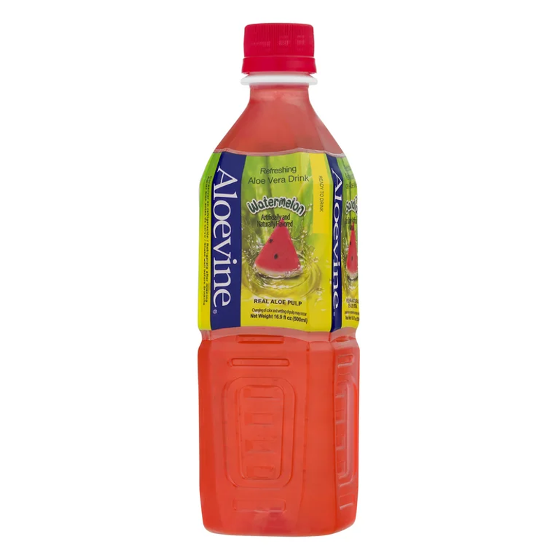 Aloevine Watermelon Aloe Vera Drink 16.9oz Bottle