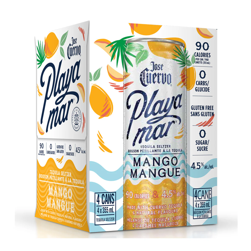 Jose Cuervo Playamar Mango Hard Seltzer 4x355mL