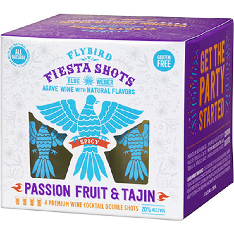 Flybird Passion Fruit & Tajín Fiesta Shots 4-pack 2oz Bottles