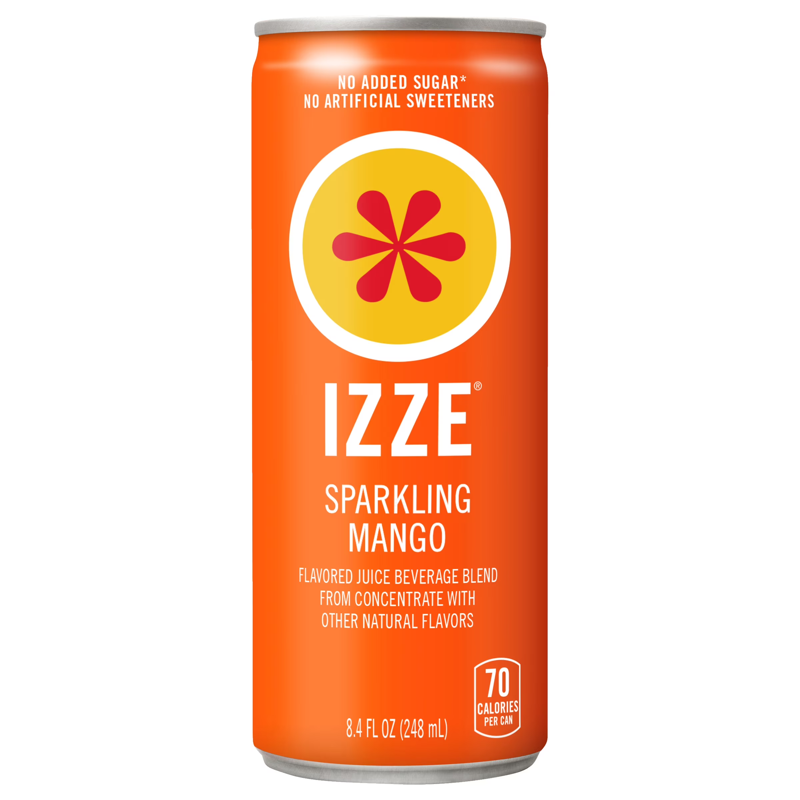IZZE Sparkling Juice Mango view 1
