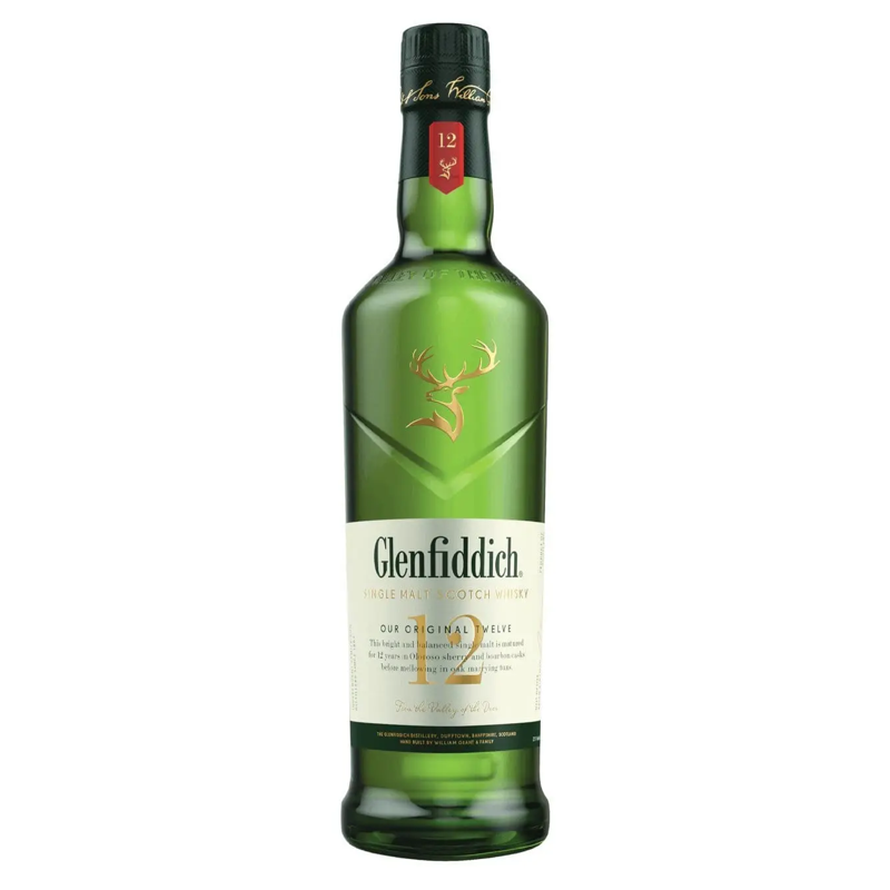 Glenfiddich 12 Year Old Single Malt Scotch Whisky
