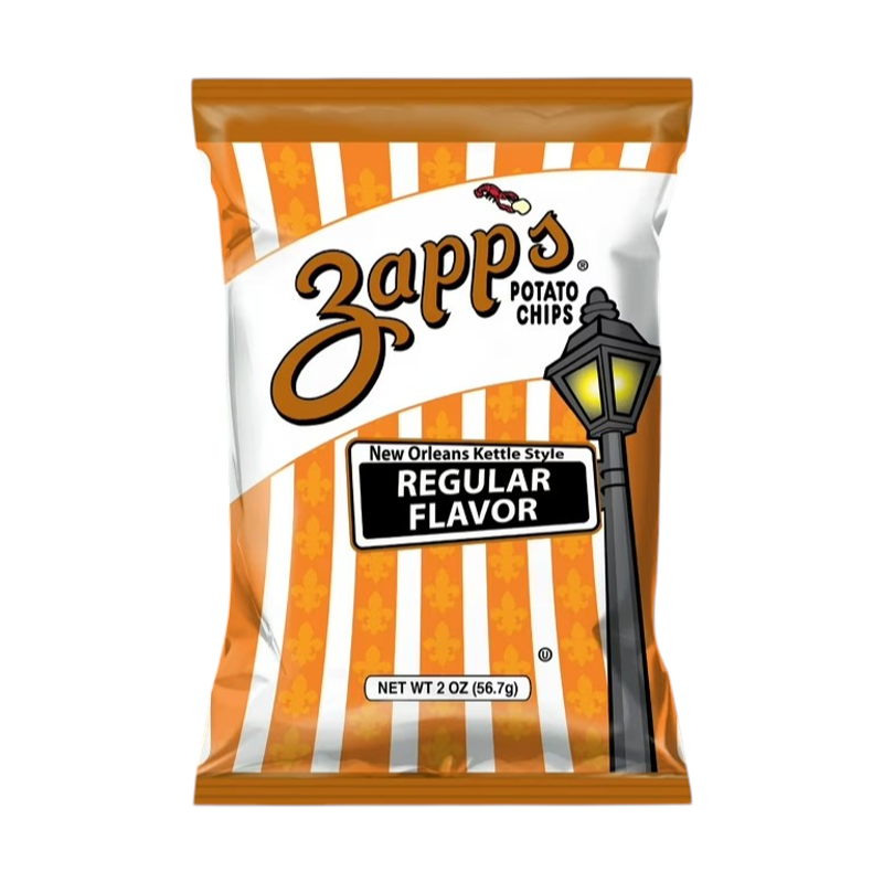 Zapp's Regular Flavor New Orleans Kettle Style Potato Chips view 1