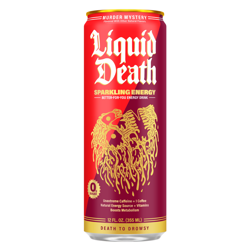 Liquid Death Sparkling Energy Murder Mystery view 1