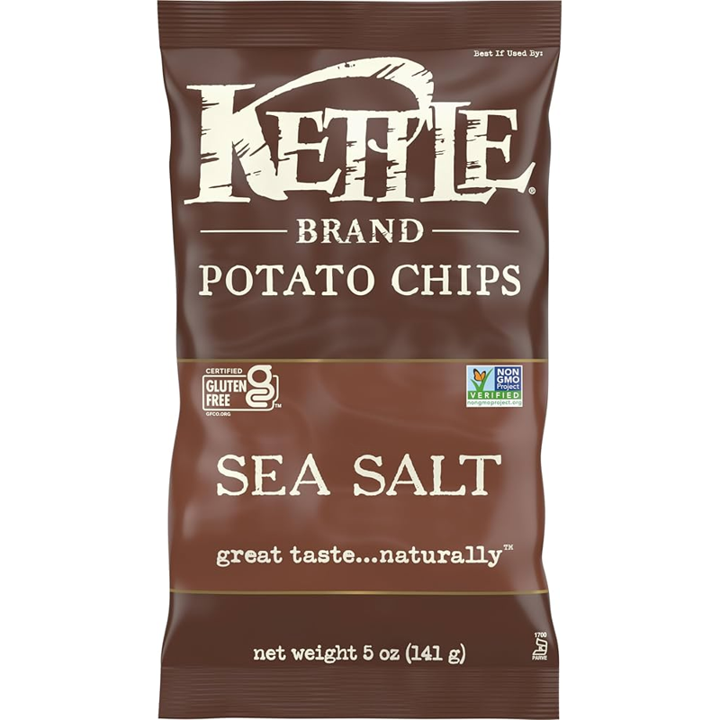 Kettle Brand Sea Salt Kettle Cooked Potato Chips view 1