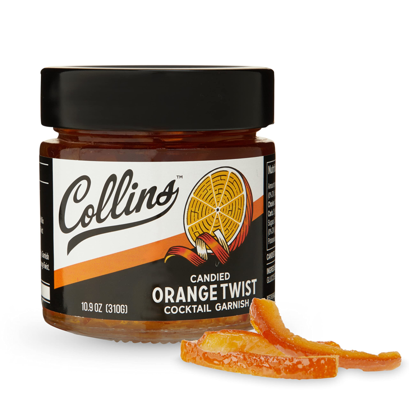 Collins Candied Orange Twist 10.9 oz Jar