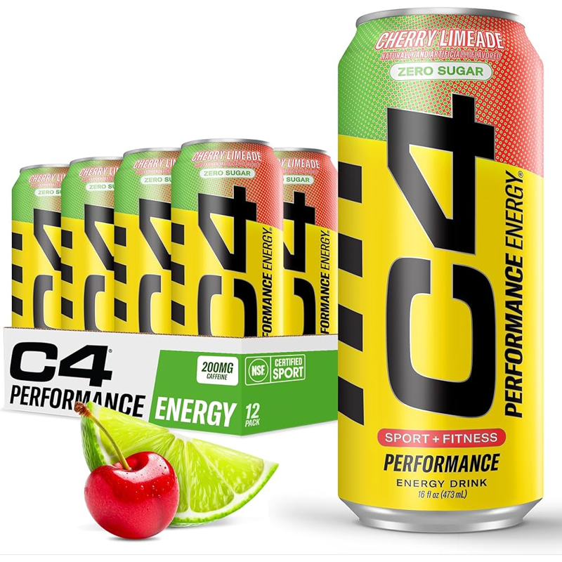 C4 Energy Cherry Limeade 16oz can