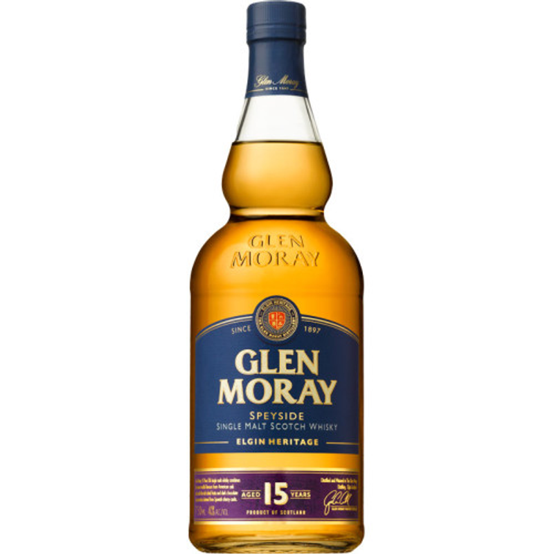 Glen Moray 15 Year Old Single Malt Scotch Whisky view 1