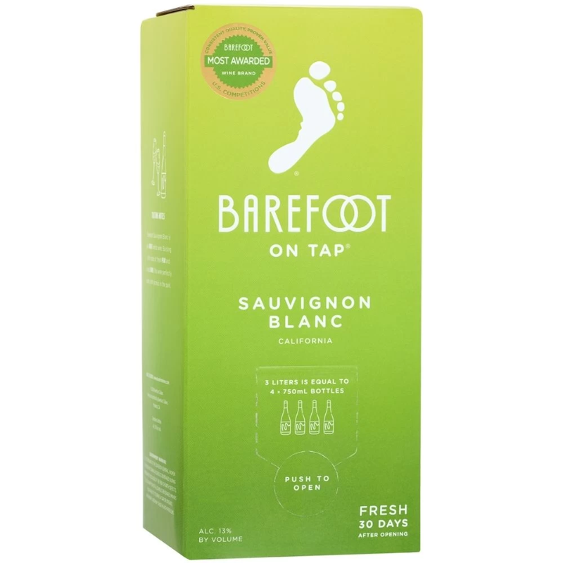Barefoot On Tap Sauvignon Blanc Box view 1