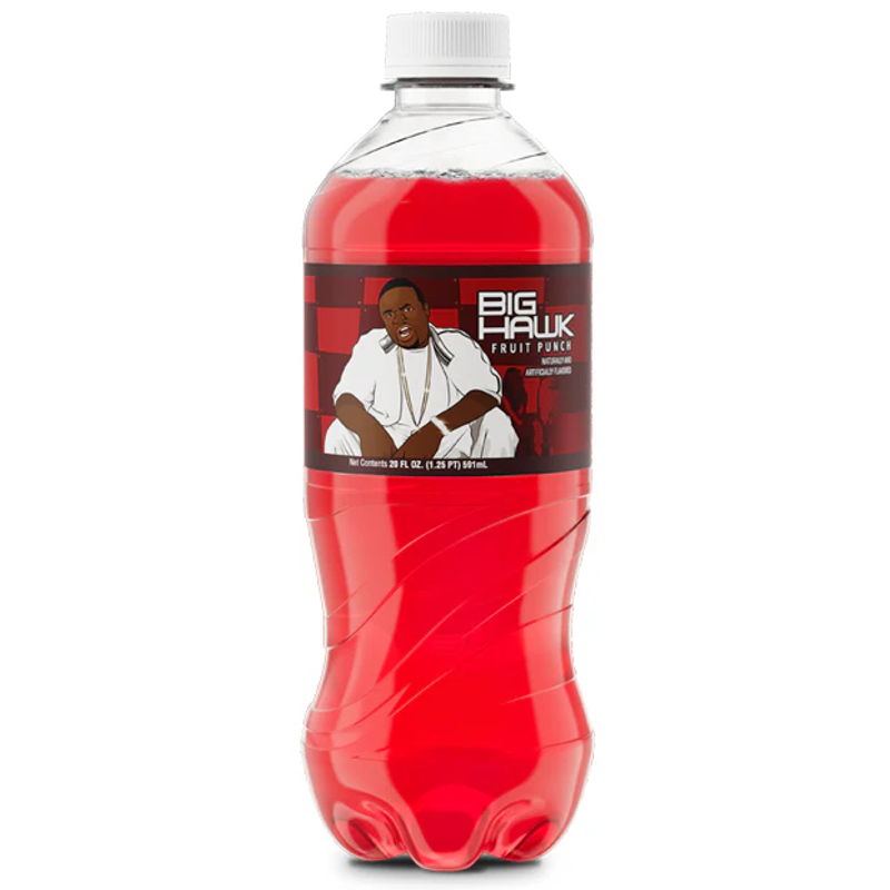 Exotic Pop Big Hawk Fruit Punch Soda 20oz