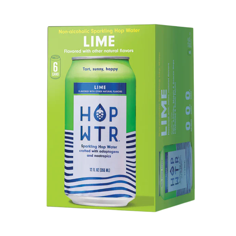 HOP WTR Lime 6-pack 12oz cans