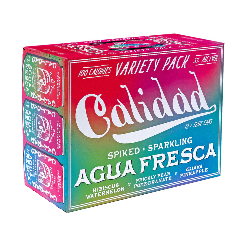 Calidad Spiked and Sparkling Agua Fresca Variety Pack 12pk 12oz cans