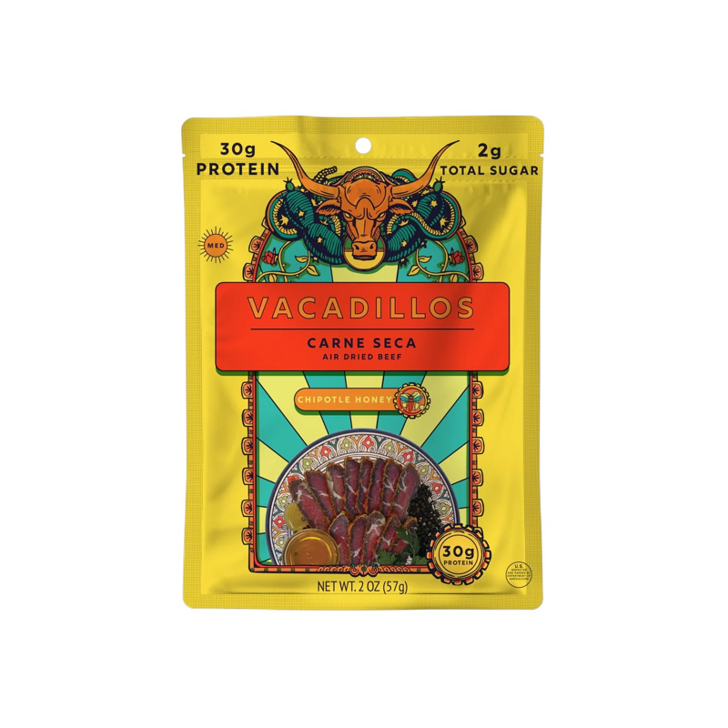 Vacadillos Carne Seca Chipotle Honey 2oz Bag