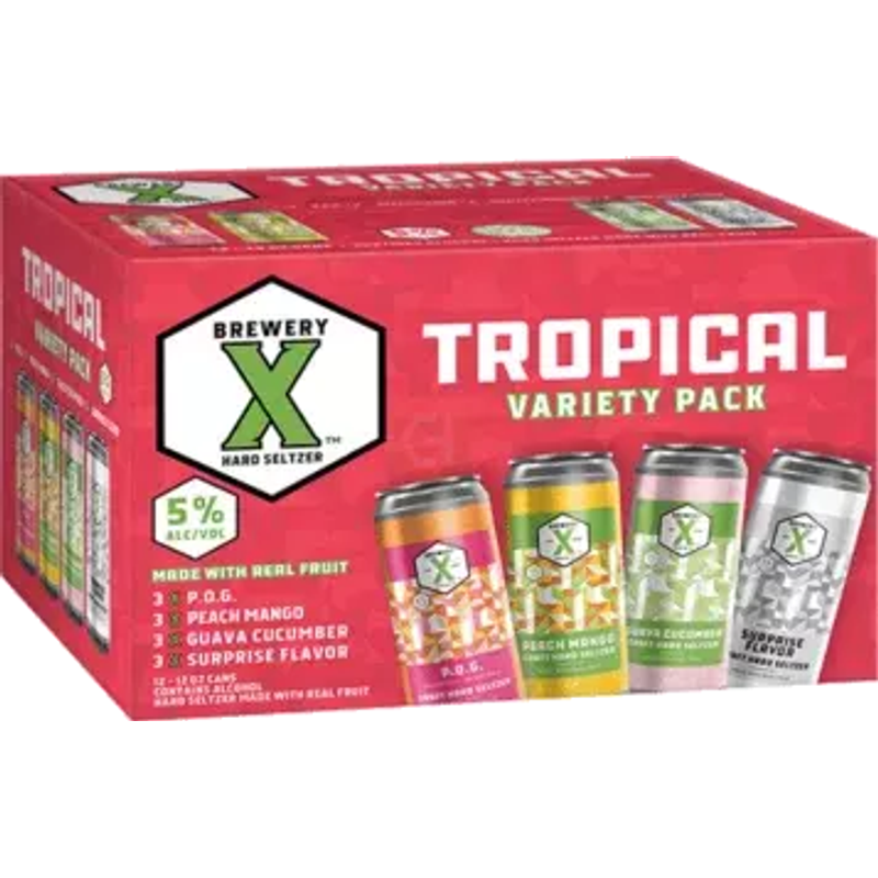 Brewery X Tropical Variety Hard Seltzer view 1