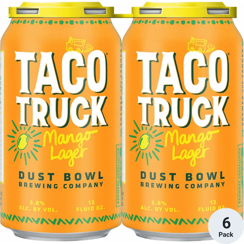 Dust Bowl Brewing Co. Taco Truck Mango Lager 6 Pack 12oz Cans