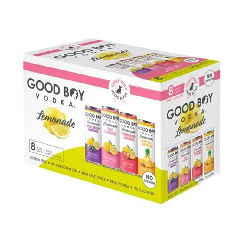 Good Boy Vodka Lemonade Variety Pack 8x355mL