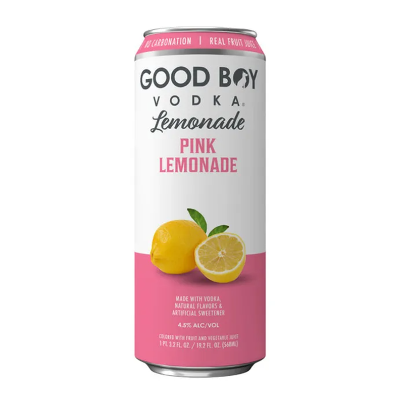 Good Boy Vodka Pink Lemonade 19.2oz can