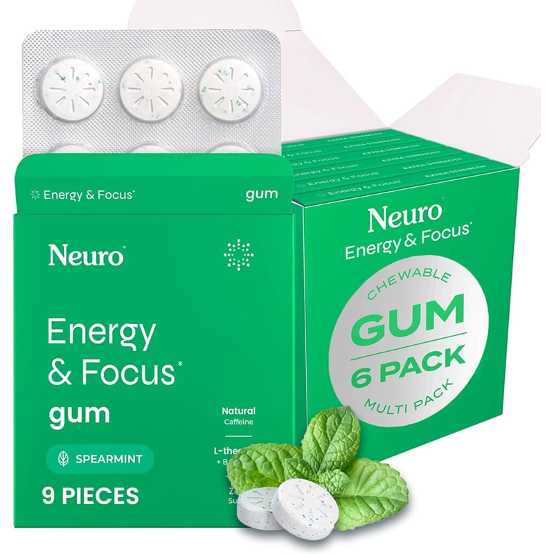 Neuro Energy & Focus Gum Spearmint view 1