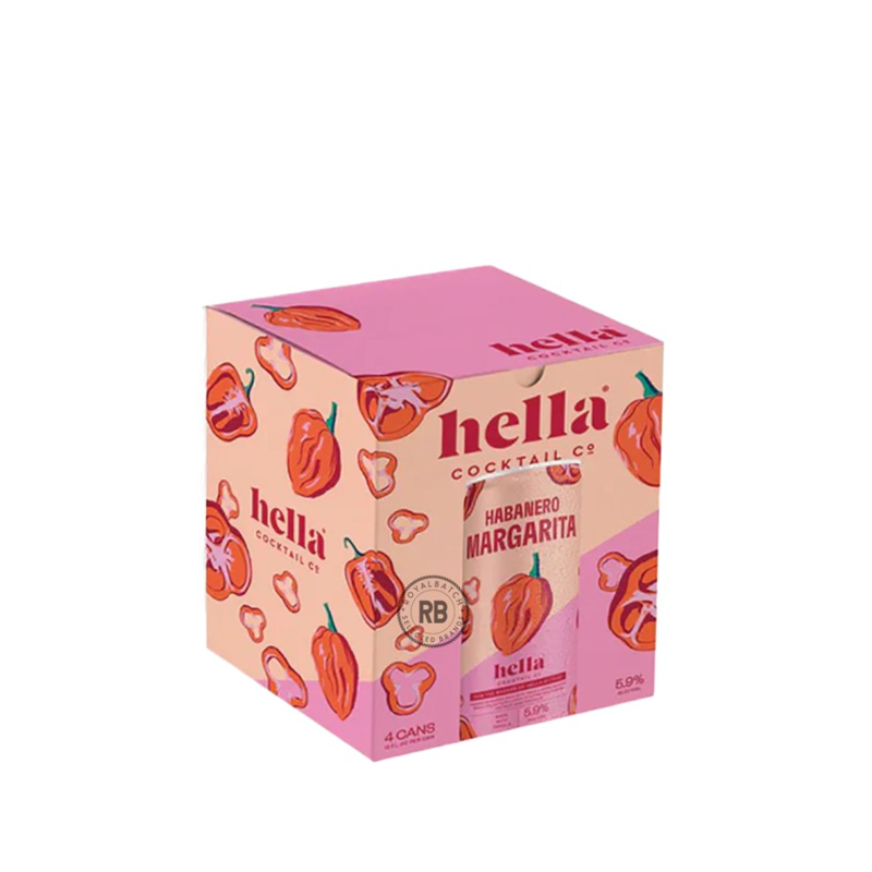 Hella Cocktail Co. Habanero Margarita 4 Pack 12oz