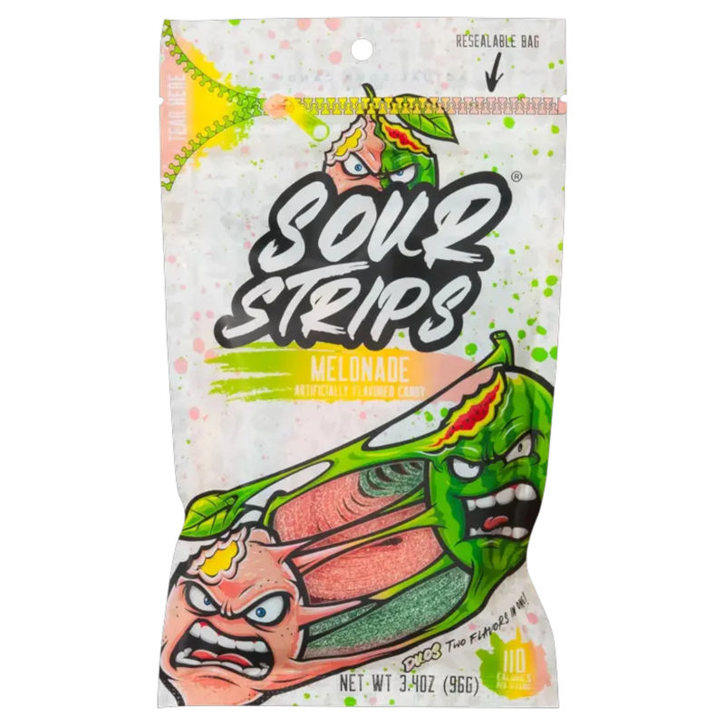 Sour Strips Melonade 3.4oz Bag