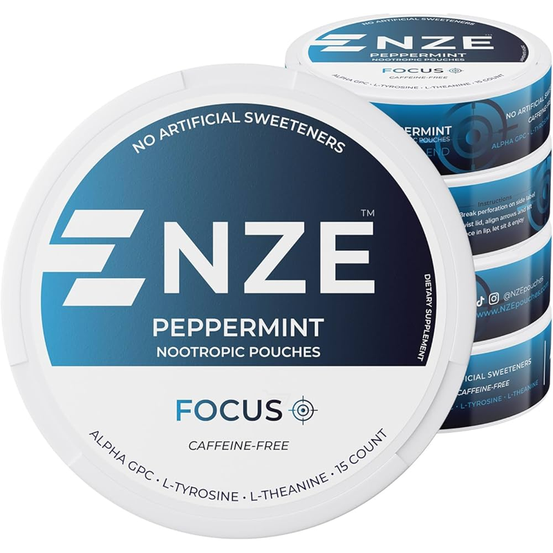 NZE Peppermint Energy Pouches view 1