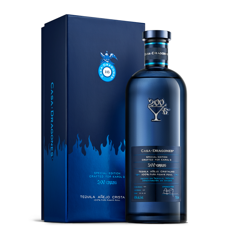 Casa Dragones Añejo Cristalino Karol G Limited Edition 200 Copas 750mL