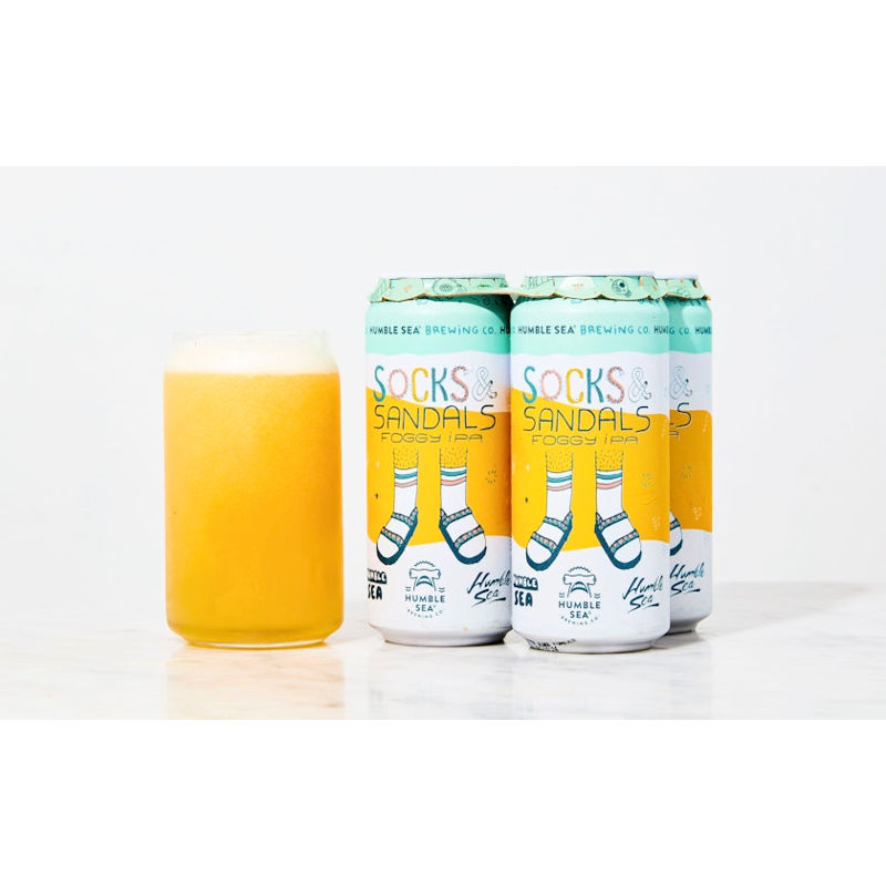 Humble Sea Brewing Socks & Sandals Foggy IPA 4 Pack 16oz cans