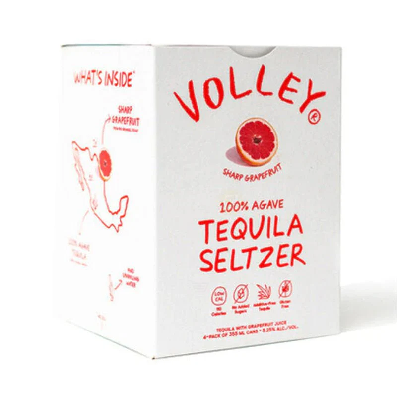 Volley Sharp Grapefruit Tequila Seltzer 4x355mL